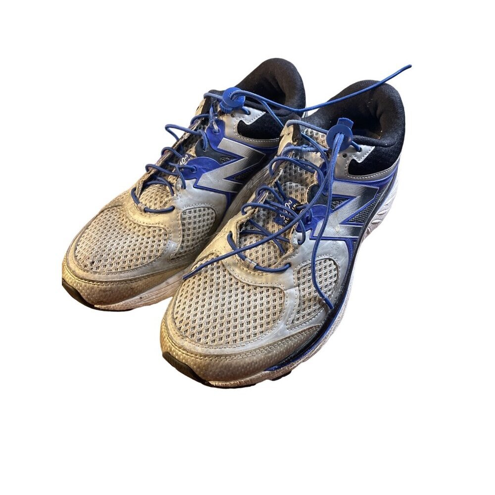 New Balance Men's Silver Blue 740v3 Abzorb Running Shoes Sz 9